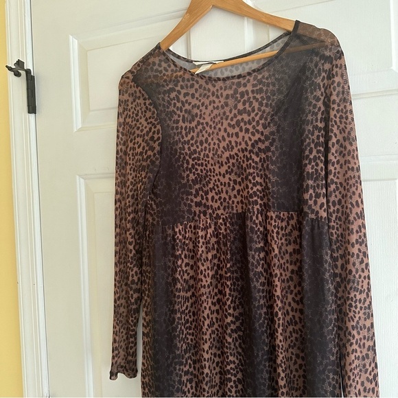 H&M Maternity Leopard Dress‎ Midi Small - Picture 2 of 7